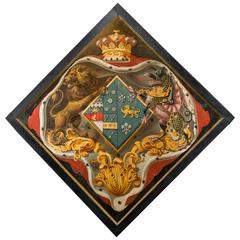 Late 18th Century Armorial Hatchment Panel 10
