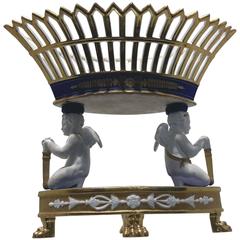 Old Paris Empire Style Porcelain and Biscuit Centerpiece, circa 1880
