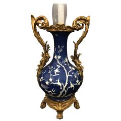 Chinese Blue and White Vase / Lamp, 19th Century 10