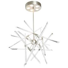 Barry Entner Tangent Glass and Metal Chandelier, 2016