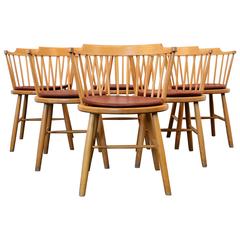 Retro Børge Mogensen Set of Six Dining Chairs