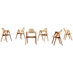 Set of Six Kai Kristiansen "Compass" Dining Chairs for SVA Mobler