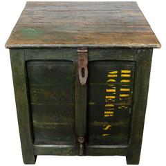 Antique French Green Trunk Table, circa 1910 6