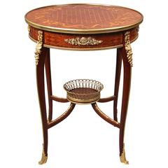 Great Quality Late 19th Century Parquetry Top Lamp Table 7