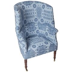 Federal Style Home Sweet Home Wing Chair