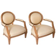 Pair of Brunschwig and Fils Upholstered Chairs