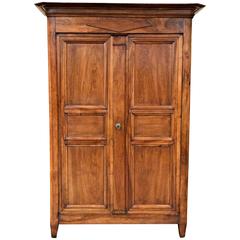 French Directoire Period Walnut Armoire