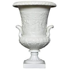Italian White Handled Urn