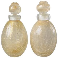 Pair of Mid-Century Murano Glass Perfume Bottles