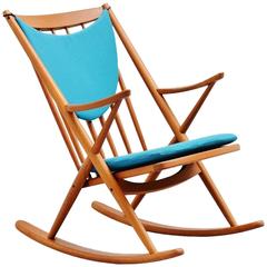 Frank Reenskaug Rocking Chair for Bramin, Denmark, 1960