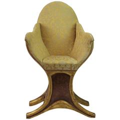 Early 19th Century, Parcel-Gilt, Venetian Gondola Chair