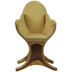 Early 19th Century, Parcel-Gilt, Venetian Gondola Chair
