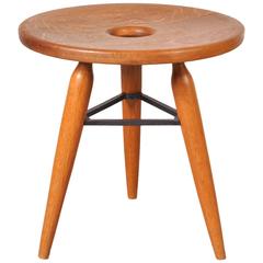 Unique French Tripod Stool, circa 1950