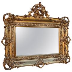 Mirror with Original Gold Leaf Frame, Denmark, 1820s