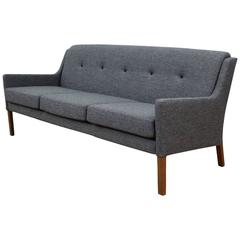 Danish 1950s Midcentury Three-Seat Sofa, Fully Restored