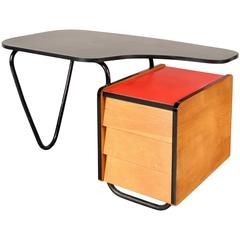 Desk by Jacques Hitier for Tubauto, France, circa 1950