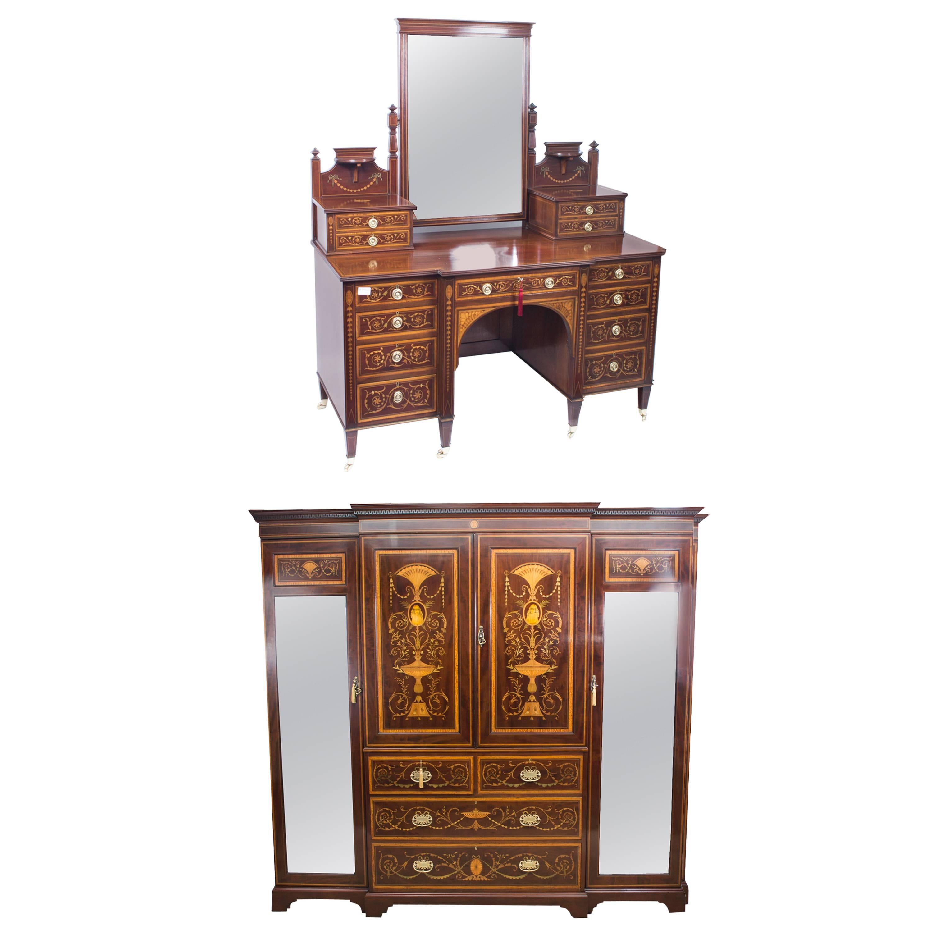 Antique Victorian Bedroom Suite, Maple & Co, circa 1880