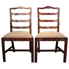 Pair of 19th Century English Side Chairs