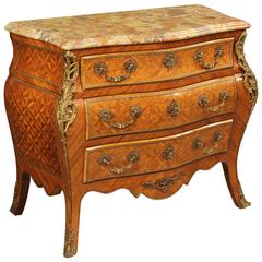 20th Century Dresser Made by Walnut with Marble Top