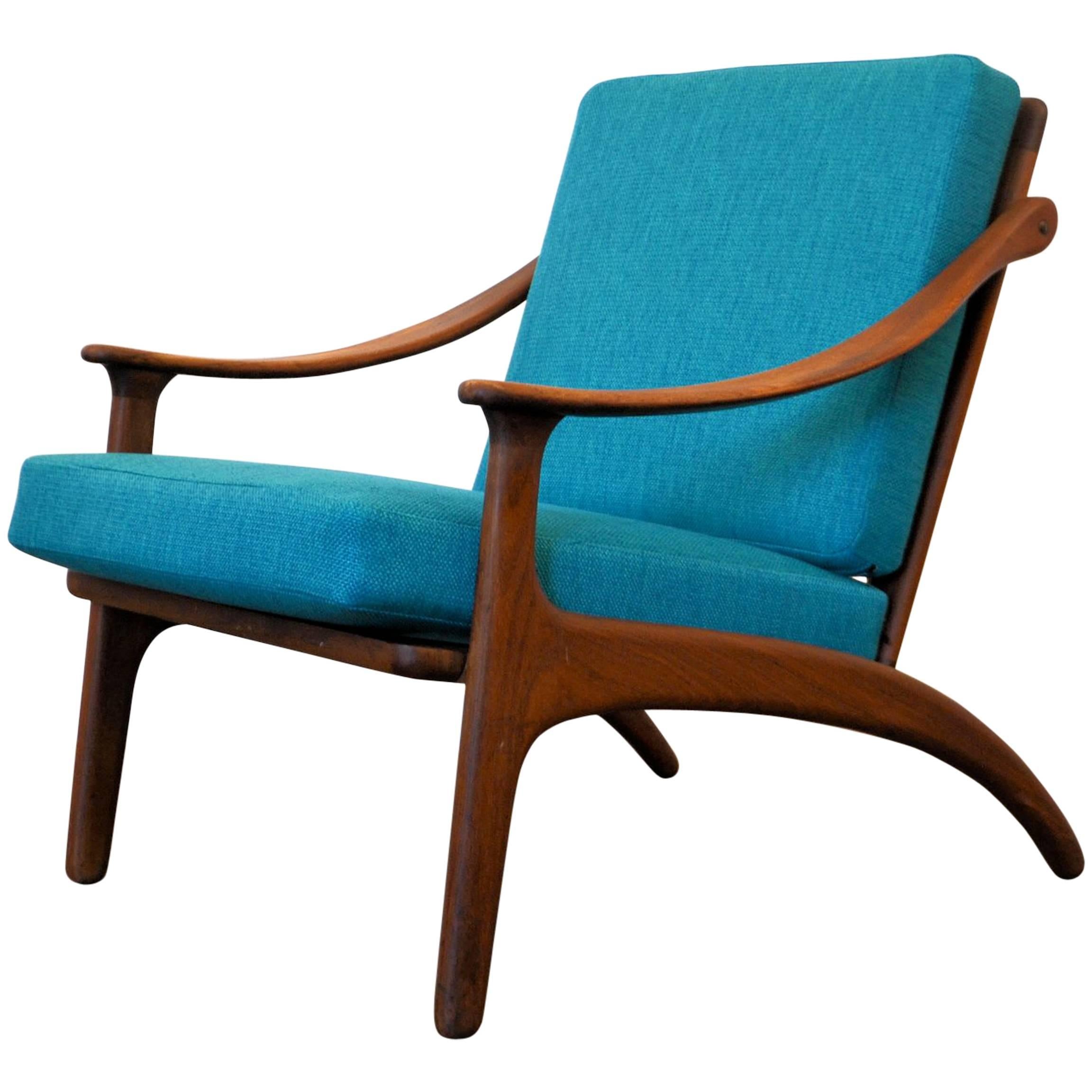 Arne Hovmand Olsen Teak Lounge Chair For Sale