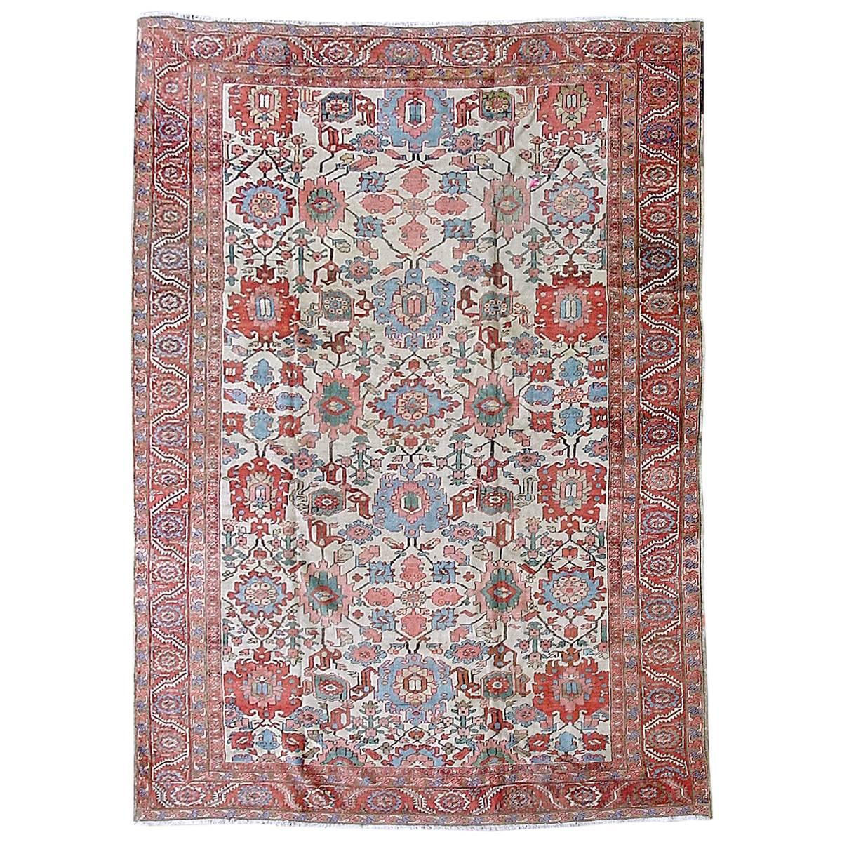 Antique North West Persian Bakshayesh Carpet, 19th Century For Sale