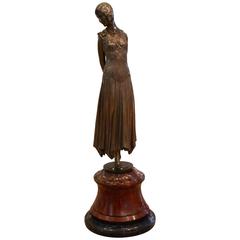 Demetre Chiparus (1886-1947), Art Deco Sculpture "Book Lady"