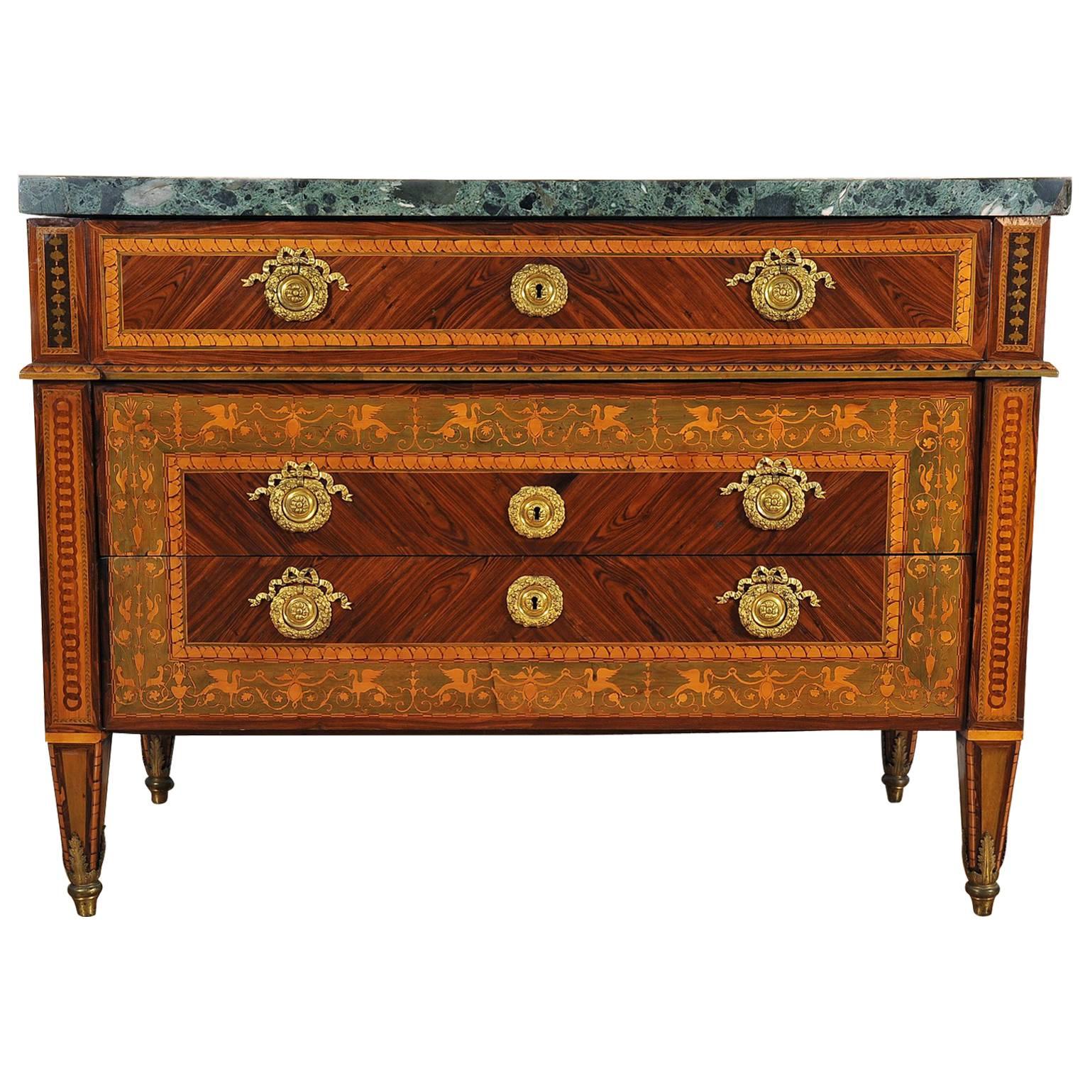 Louis XVI Commode and Trumeau For Sale