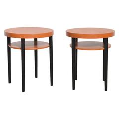 Set of Two Round Thonet Tables 11