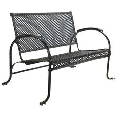 Stylish Midcentury Garden Bench 10