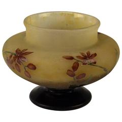 Daum Nancy Rare Vase Wallflowers Art Nouveau France Lorraine, circa 1900 6