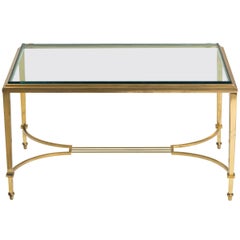 Brass and Glass Table Cocktail Table