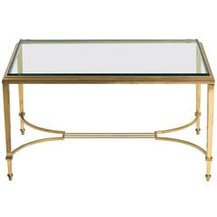 Brass and Glass Table Cocktail Table 5