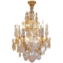 Early 20th Century Ormolu and Crystal Chandelier Attributed to Baccarat