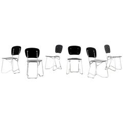 Set of Six Armin Wirth, Aluflex Chair from 1951