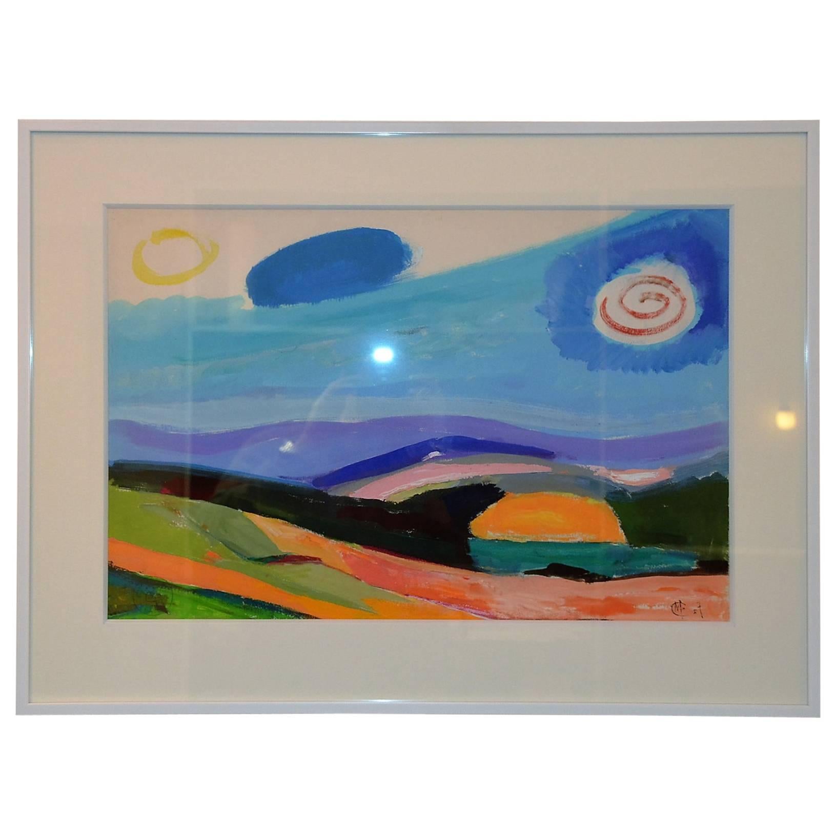 Maurice Colasson Contemporary Abstract Landscape For Sale