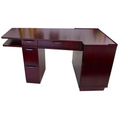 Edward Wormley for Dunbar Mahogany Trapezoidal Desk