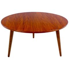 Danish Modern Teak and Oak Occasional Table Designed by Hans Wegner
