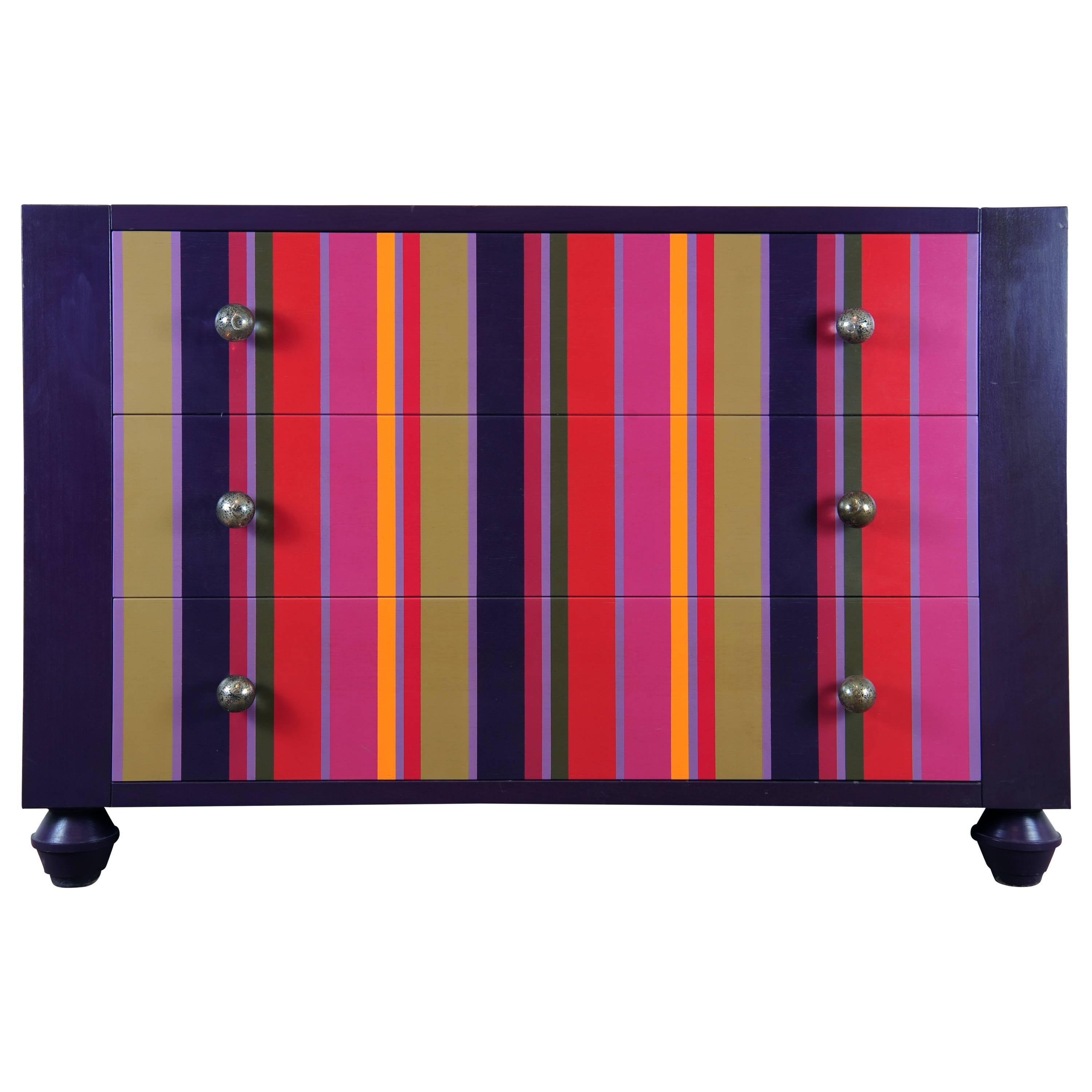 Colorful Modern Chest of Drawers by Michelangeli, Italy For Sale