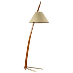 Charmant lampadaire "Dornstab" Design Rupert Nikoll:: Vienne:: 1950