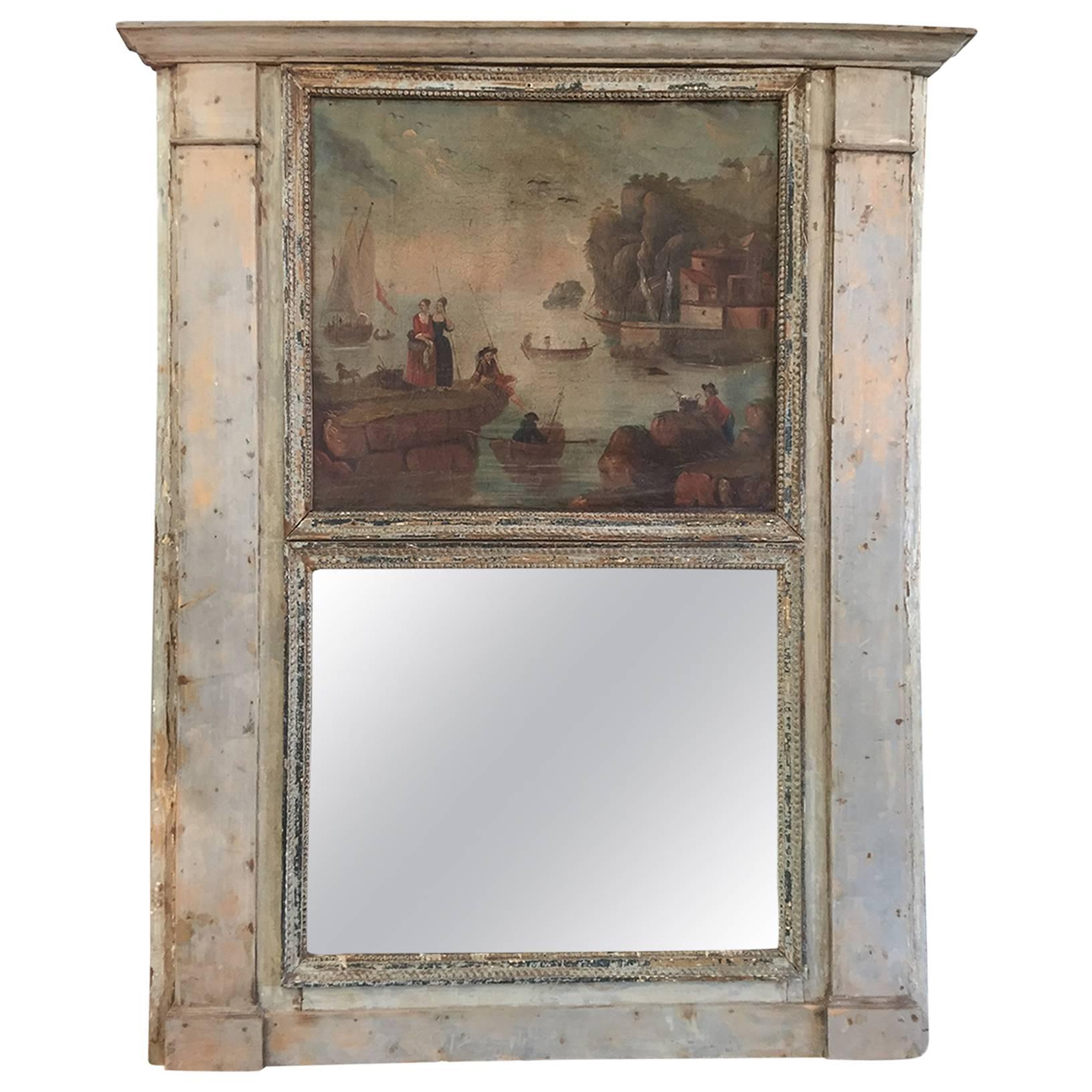Early 19th Century Trumeau Mirror from France