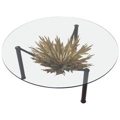 Palm Leaf Circular Coffee Table