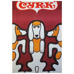 1960s Polish Cyrk Circus Dog Poster 6