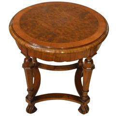 Antique Burr Walnut Edwardian Period Coffee Table by Waring & Gillows