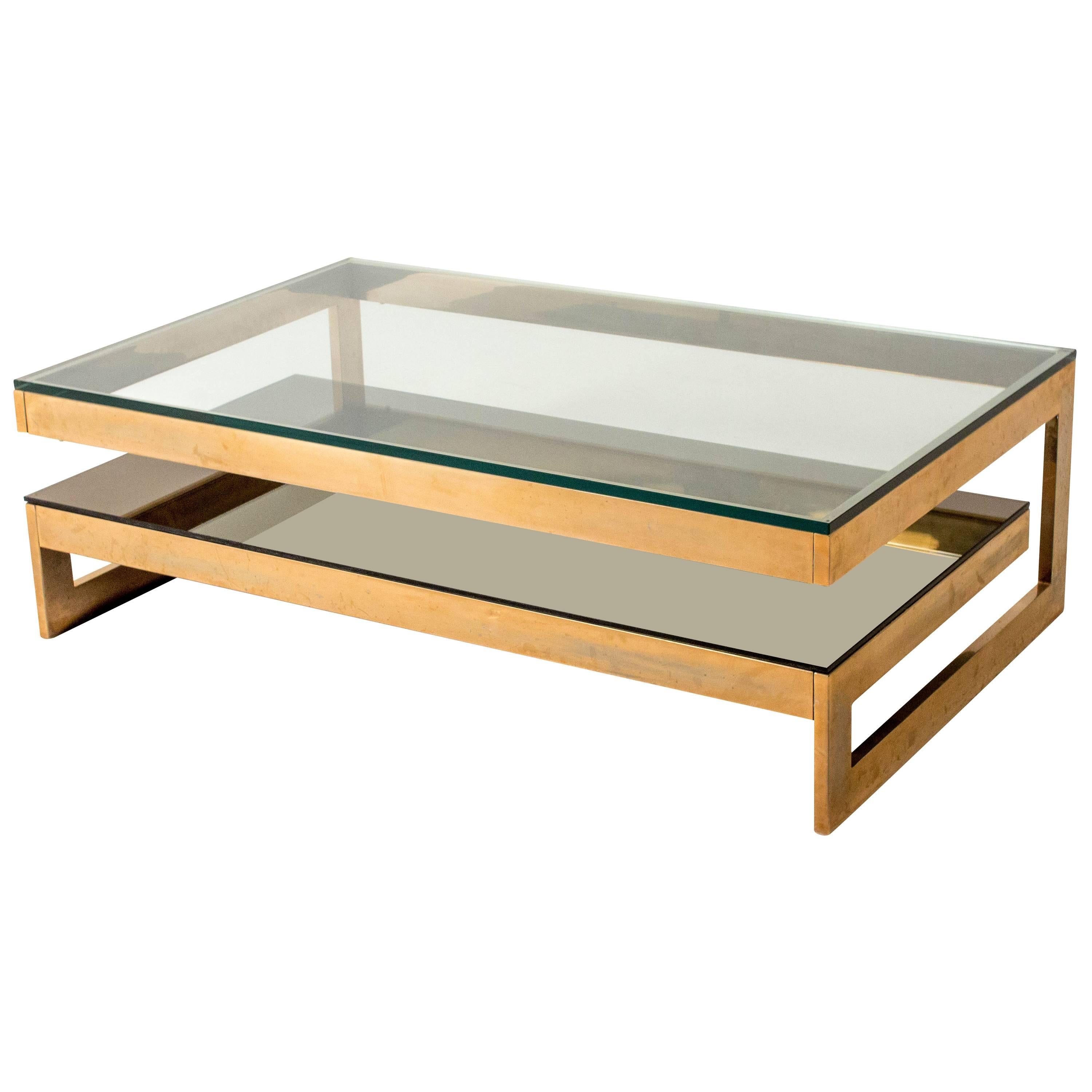 Elegant Belgium Mid-Century Modern Coffee Table, 1970s