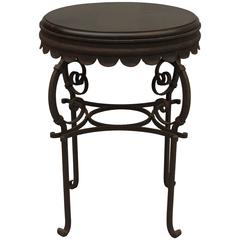 Small Spanish Revival Wrought Iron Table