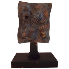 Abstract Brutalist Bronze Sculpture 10