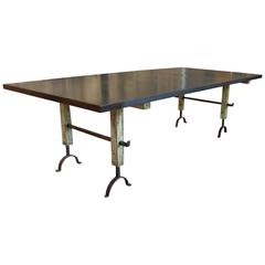 One-of-a-Kind Hand-Forged Dining Table
