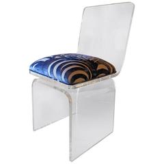Swiveling Chair in Lucite by Charles Hollis Jones
