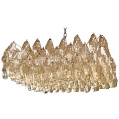 Italian Murano Square Chandelier by Tobia Scarpa for Venini