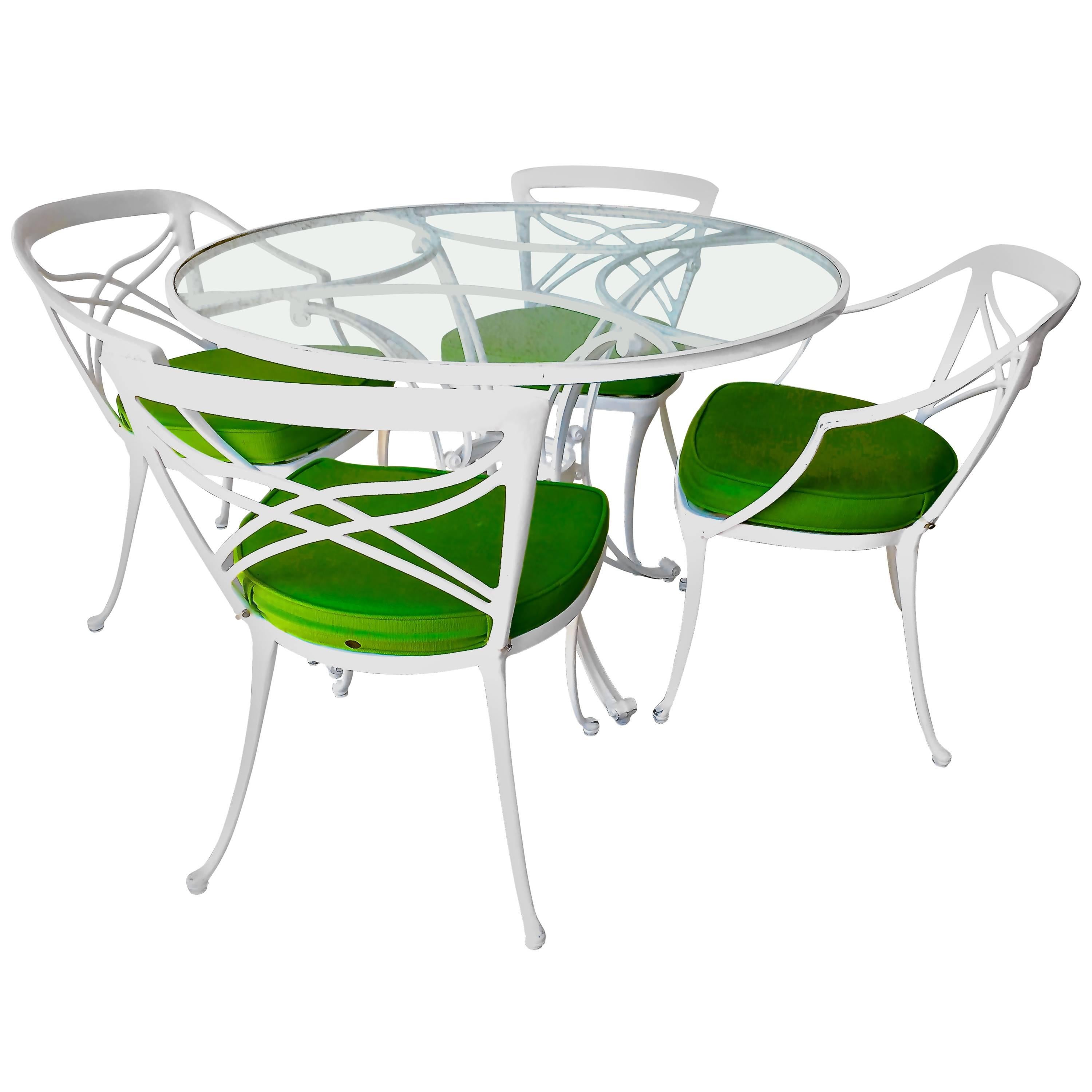 Brown Jordan Patio Table and Chairs FivePiece Set at 1stDibs